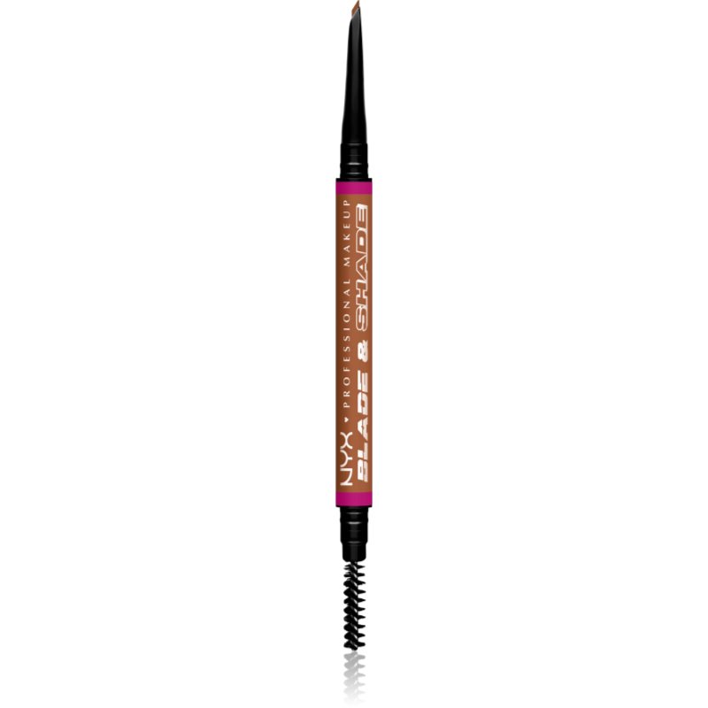 NYX Professional Makeup Blade & Shade szemöldök ceruza kefével árnyalat 05 Auburn g