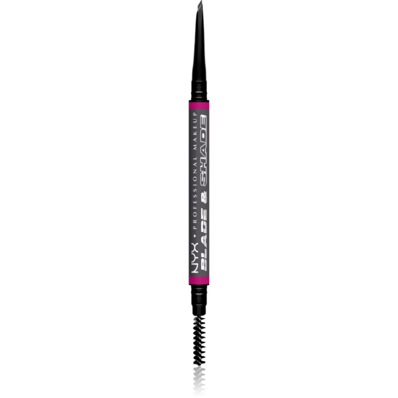 NYX Professional Makeup Blade & Shade szemöldök ceruza kefével árnyalat 11 Grey g