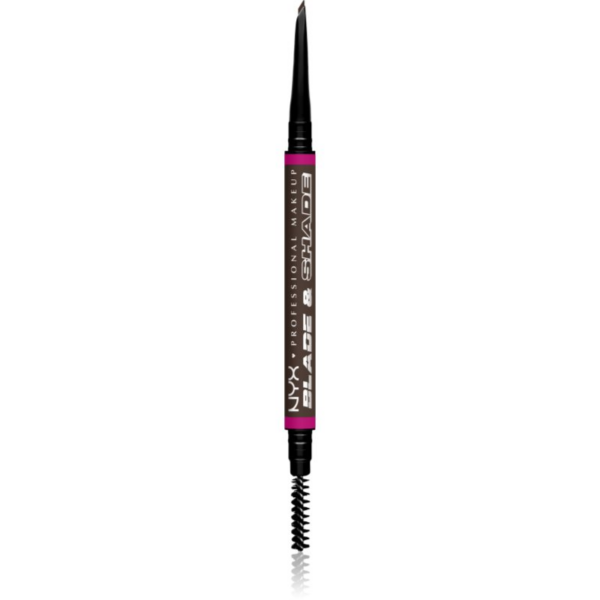 NYX Professional Makeup Blade & Shade szemöldök ceruza kefével árnyalat Ash Brown 0.06 g