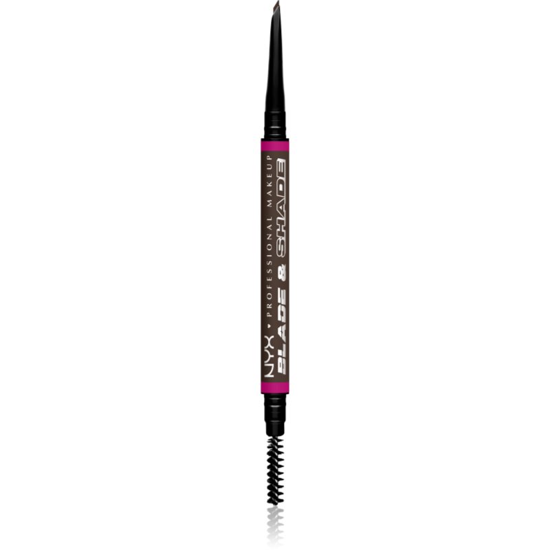 NYX Professional Makeup Blade & Shade szemöldök ceruza kefével árnyalat Espresso 0.06 g