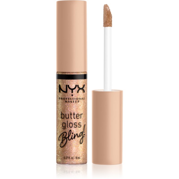 NYX Professional Makeup Butter Gloss Bling ajakfény csillogó árnyalat 01 Bring The Bling 8 ml-Ár