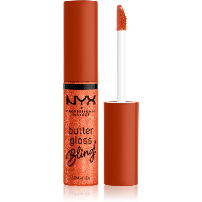 NYX Professional Makeup Butter Gloss Bling ajakfény csillogó árnyalat 06 Shimmer Down 8 ml-Ár