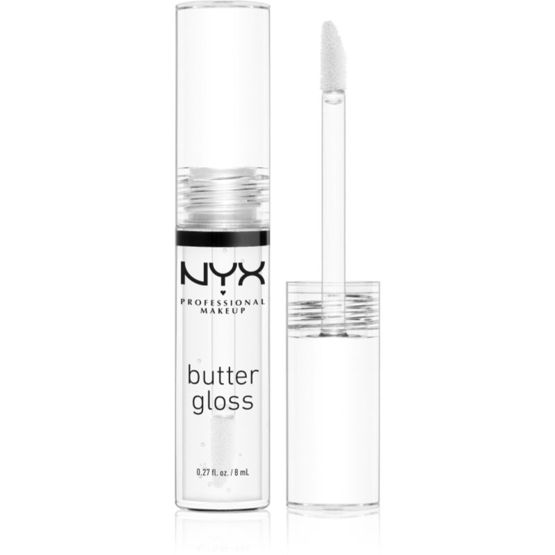 NYX Professional Makeup Butter Gloss ajakfény árnyalat 54 Sugar Glass 8 ml-Ár