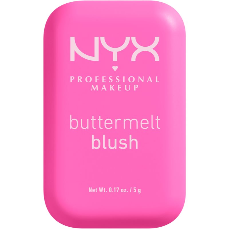 NYX Professional Makeup Buttermelt Blush púderes arcpír árnyalat 01 My Butta Half 5 g-Ár
