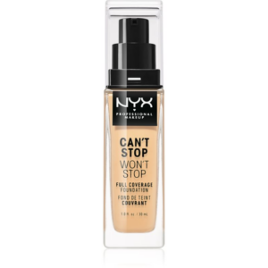 NYX Professional Makeup Can't Stop Won't Stop Full Coverage Foundation Magas fedésű alapozó árnyalat 07 Natural 30 ml-Eredeti