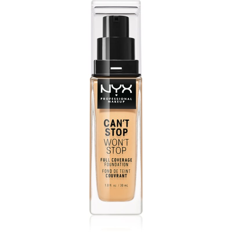 NYX Professional Makeup Can't Stop Won't Stop Full Coverage Foundation Magas fedésű alapozó árnyalat 10 Buff 30 ml-Eredeti