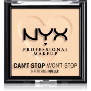 NYX Professional Makeup Can't Stop Won't Stop Mattifying Powder mattító púder árnyalat 01 Fair 6 g-Ár