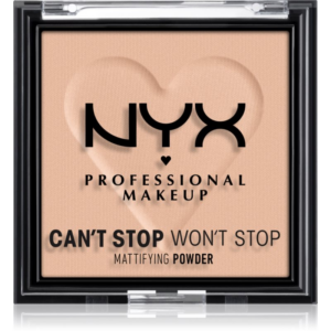 NYX Professional Makeup Can't Stop Won't Stop Mattifying Powder mattító púder árnyalat 04 Meduim 6 g-Ár