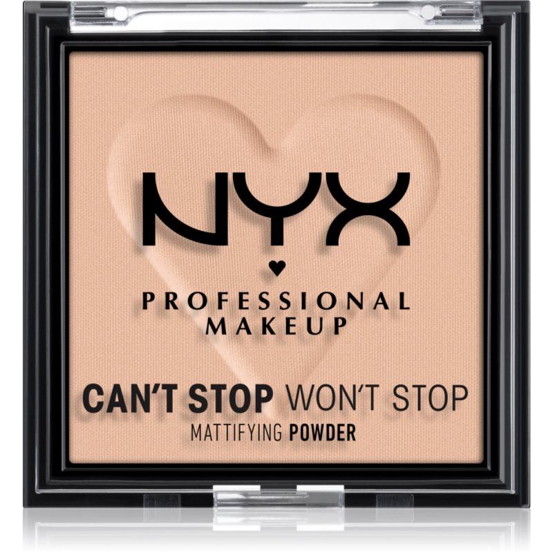 NYX Professional Makeup Can't Stop Won't Stop Mattifying Powder mattító púder árnyalat 04 Meduim 6 g-Ár