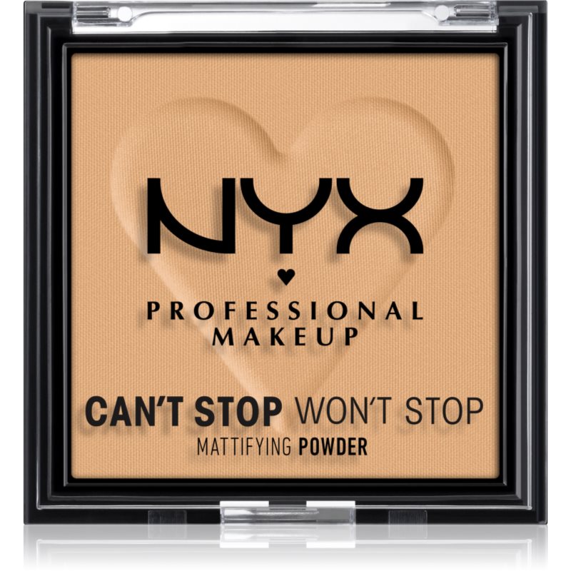 NYX Professional Makeup Can't Stop Won't Stop Mattifying Powder mattító púder árnyalat 05 Golden 6 g-Ár