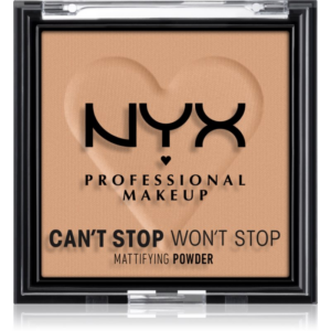 NYX Professional Makeup Can't Stop Won't Stop Mattifying Powder mattító púder árnyalat 06 Tan 6 g-Ár
