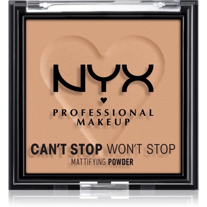 NYX Professional Makeup Can't Stop Won't Stop Mattifying Powder mattító púder árnyalat 06 Tan 6 g-Ár