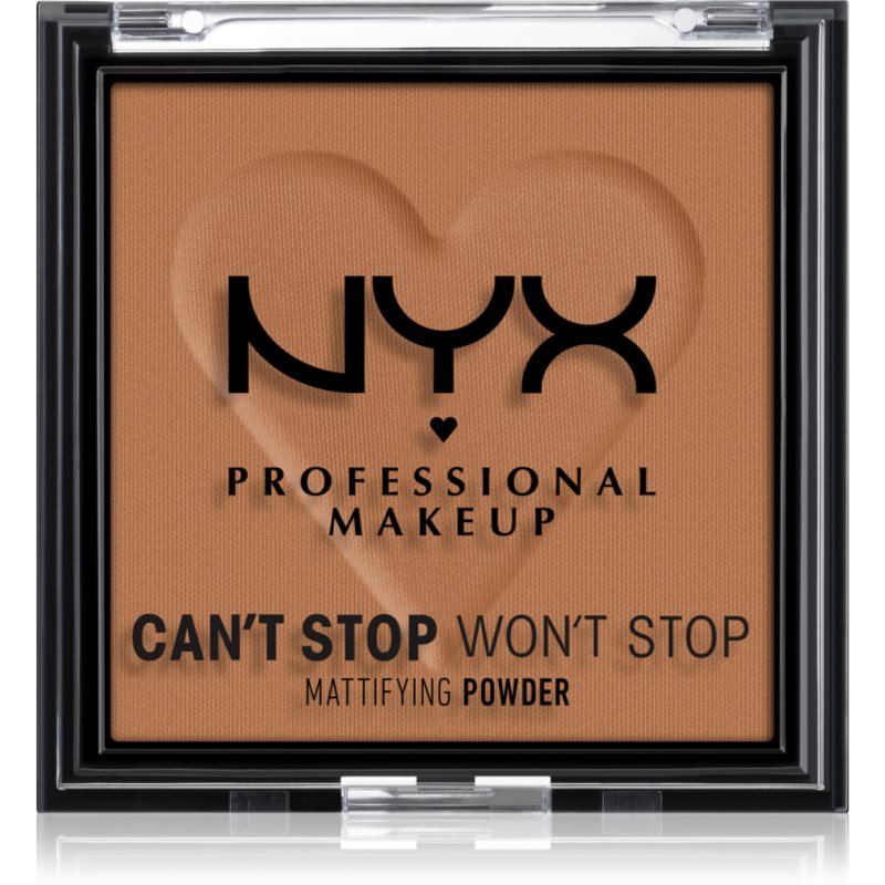 NYX Professional Makeup Can't Stop Won't Stop Mattifying Powder mattító púder árnyalat 08 Mocha 6 g-Ár