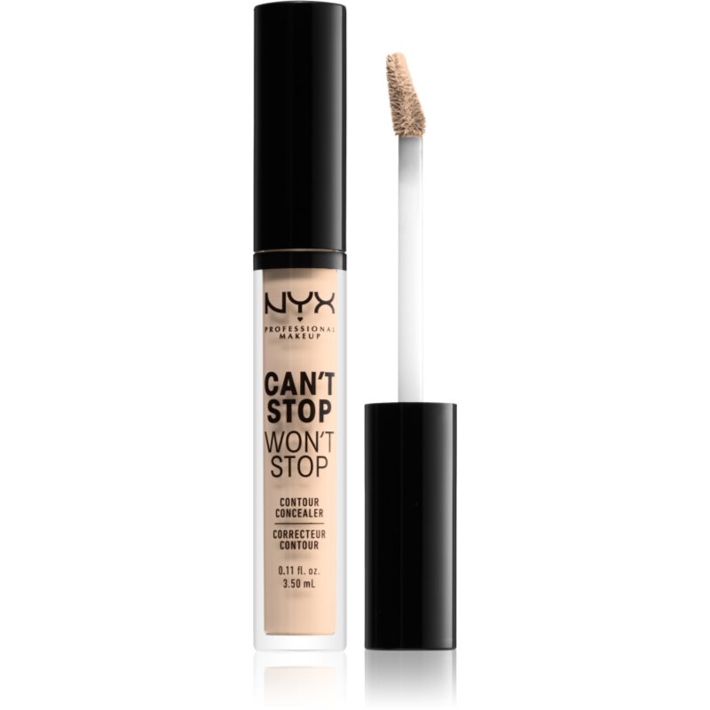 NYX Professional Makeup Can't Stop Won't Stop folyékony korrektor árnyalat 04 Light Ivory 3.5 ml-Eredeti