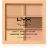 NYX Professional Makeup Conceal. Correct. Contour Korrektor és kontúrozó paletta árnyalat 01 Light 6 x 1.5 g-Eredeti