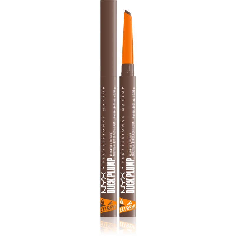 NYX Professional Makeup Duck Plump Liner szájceruza nagyobbító hatás árnyalat Touch Up Taupe 0.33 g