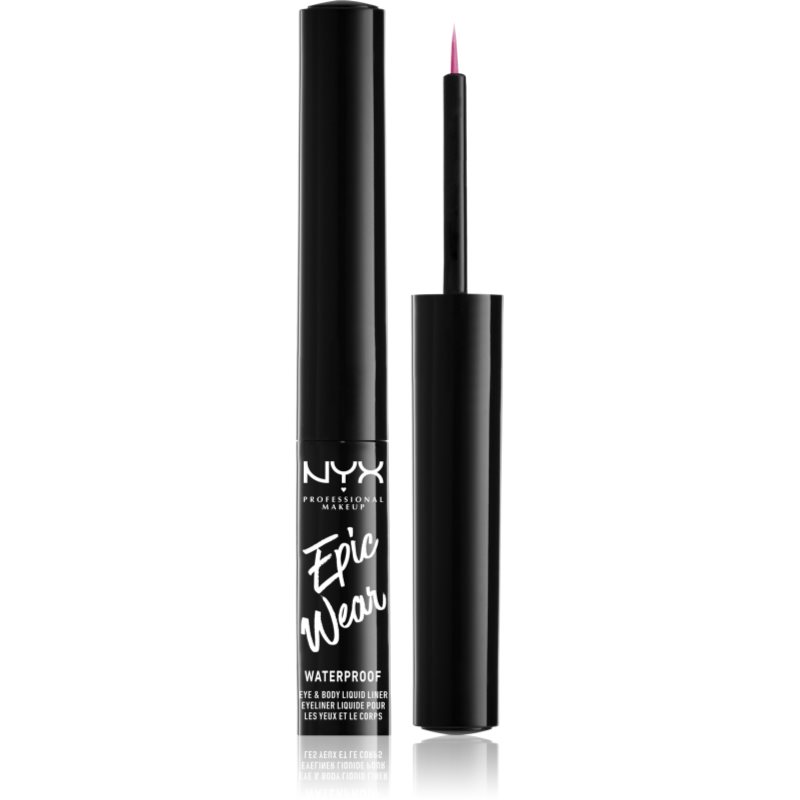 NYX Professional Makeup Epic Wear Metallic Liquid Liner hosszantartó géles szemhéjtus árnyalat 08 Fucshia Metal 3