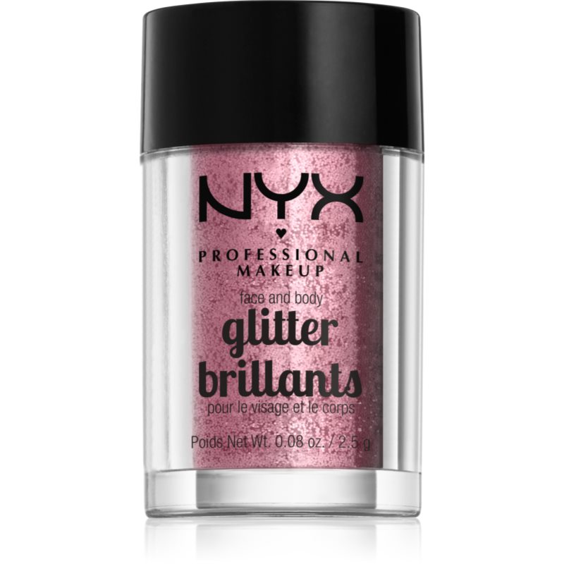 NYX Professional Makeup Face & Body Glitter Brillants Arc és test csillám árnyalat 02 Rose 2.5 g-Ár