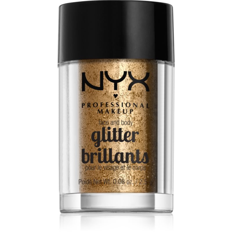 NYX Professional Makeup Face & Body Glitter Brillants Arc és test csillám árnyalat 08 Bronze 2.5 g-Eredeti
