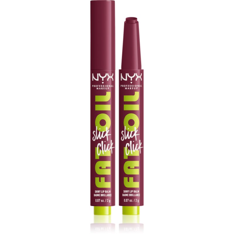 NYX Professional Makeup Fat Oil Slick Click tonizáló ajakbalzsam árnyalat 09 That's Major 2 g-Ár
