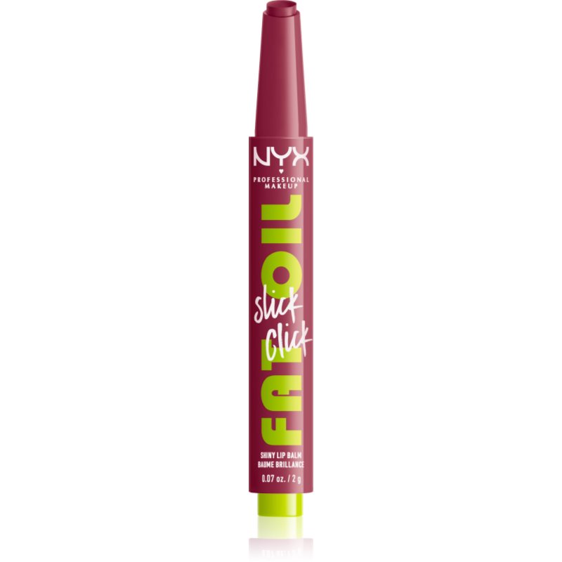NYX Professional Makeup Fat Oil Slick Click tonizáló ajakbalzsam árnyalat In The Drafts 2 g-ár