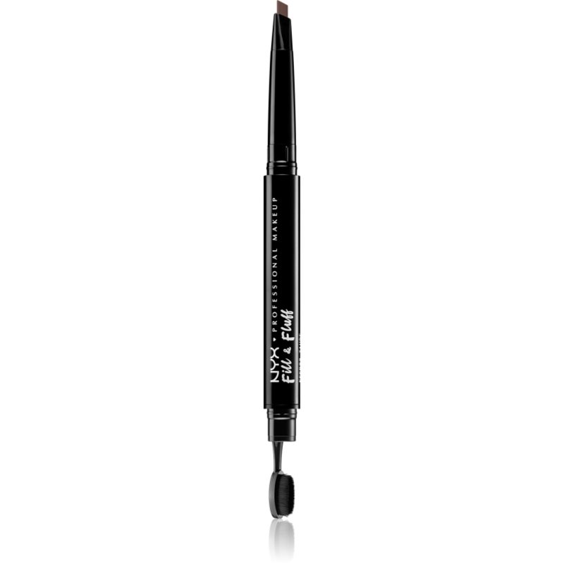 NYX Professional Makeup Fill & Fluff szemöldök pomádé ceruzában árnyalat 04 - Chocolate 0