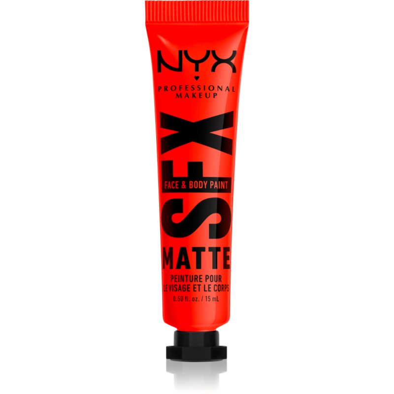 NYX Professional Makeup Halloween SFX Paints krémes szemhéjfesték arcra és testre árnyalat 02 Fired Up 15 ml-Ár