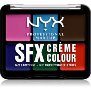 NYX Professional Makeup Halloween SFX Paints multifunkciós arc paletta testre és arcra árnyalat 02 Secondary 6 g