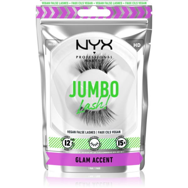 NYX Professional Makeup Jumbo Lash! műszempillák típus 06 Glam Accent 1 pár-Ár