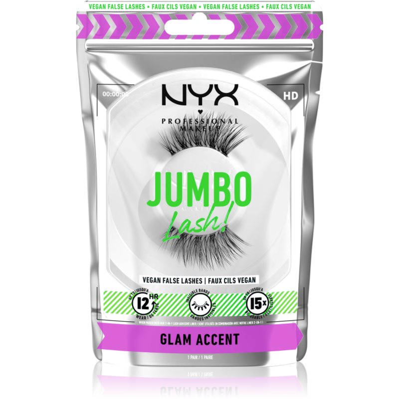 NYX Professional Makeup Jumbo Lash! műszempillák típus 06 Glam Accent 1 pár-Ár