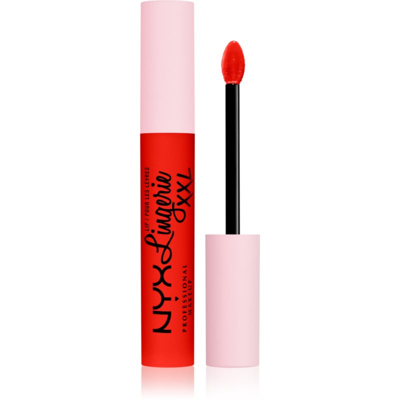 NYX Professional Makeup Lip Lingerie XXL matt folyékony állagú ajakrúzs árnyalat 27 - On Fuego 4 ml-Ár