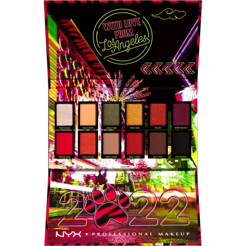 NYX Professional Makeup Lunar New Year 2022 szemhéjfesték paletta 12x0