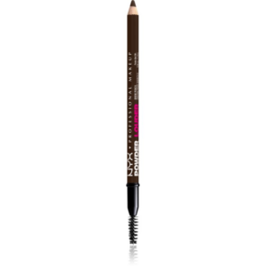 NYX Professional Makeup Powder Louder szemöldök ceruza kefével árnyalat Deep Brown 1 db