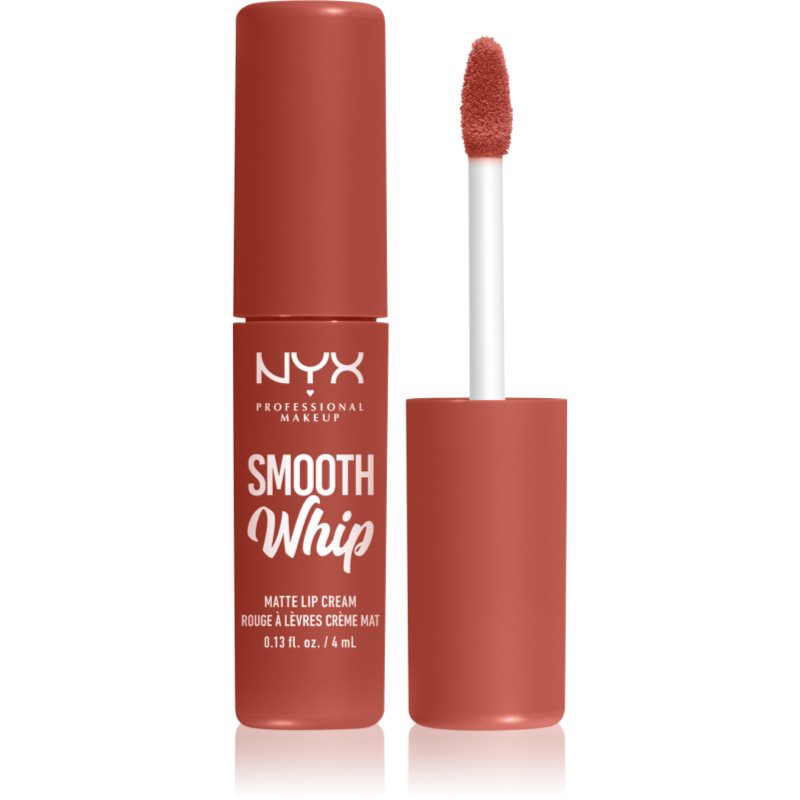 NYX Professional Makeup Smooth Whip Matte Lip Cream bársonyos rúzs kisimító hatással árnyalat 07 Pushin' Cushion 4 ml-Ár