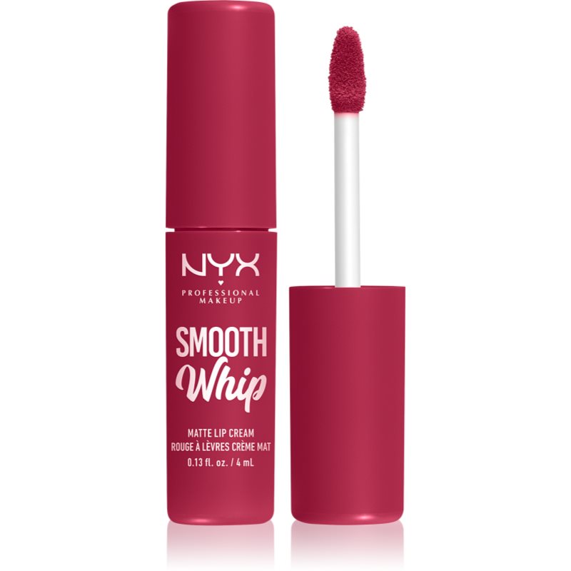 NYX Professional Makeup Smooth Whip Matte Lip Cream bársonyos rúzs kisimító hatással árnyalat 08 Fuzzy Slippers 4 ml-Ár