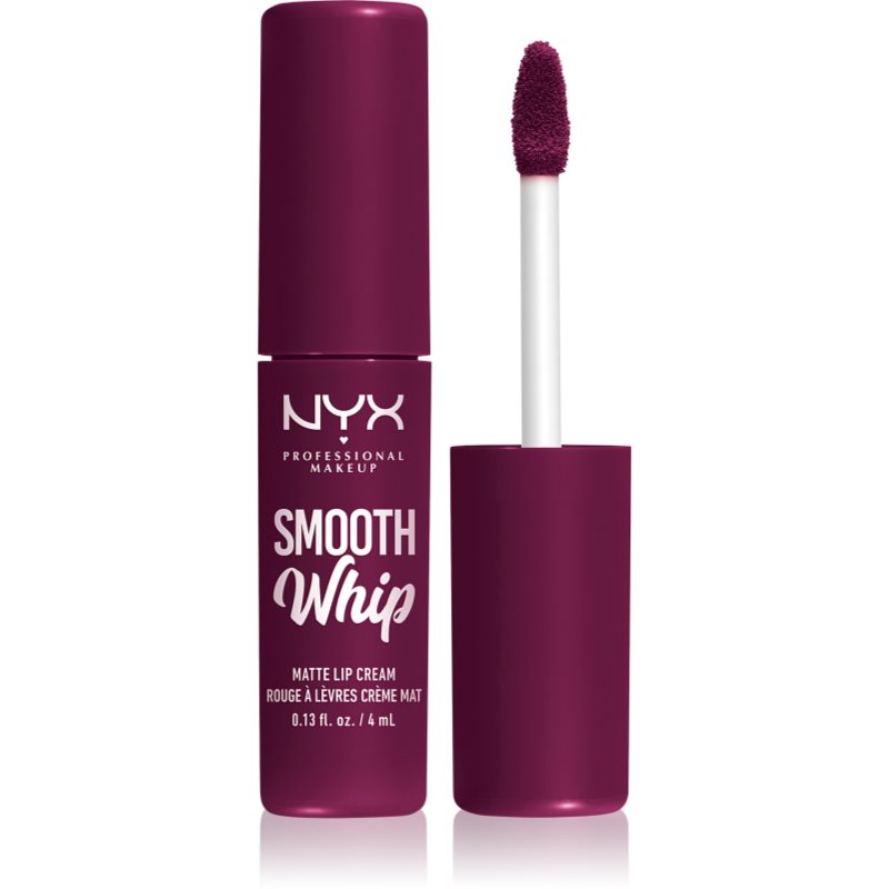 NYX Professional Makeup Smooth Whip Matte Lip Cream bársonyos rúzs kisimító hatással árnyalat 11 Berry Bed Sheers 4 ml-Ár