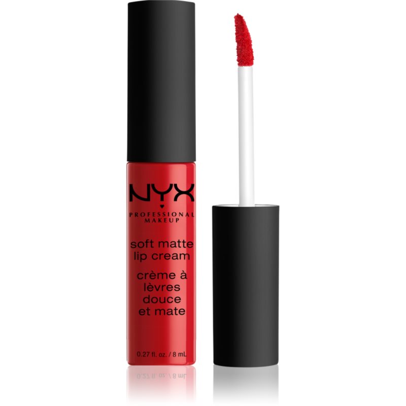 NYX Professional Makeup Soft Matte Lip Cream matt folyékony állagú ajakrúzs árnyalat 01 Amsterdam 8 ml-Eredeti