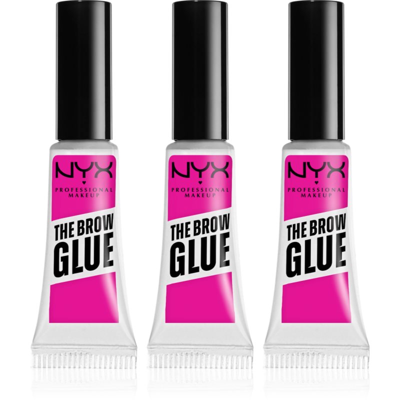 NYX Professional Makeup The Brow Glue szemöldökzselé 3x5 g