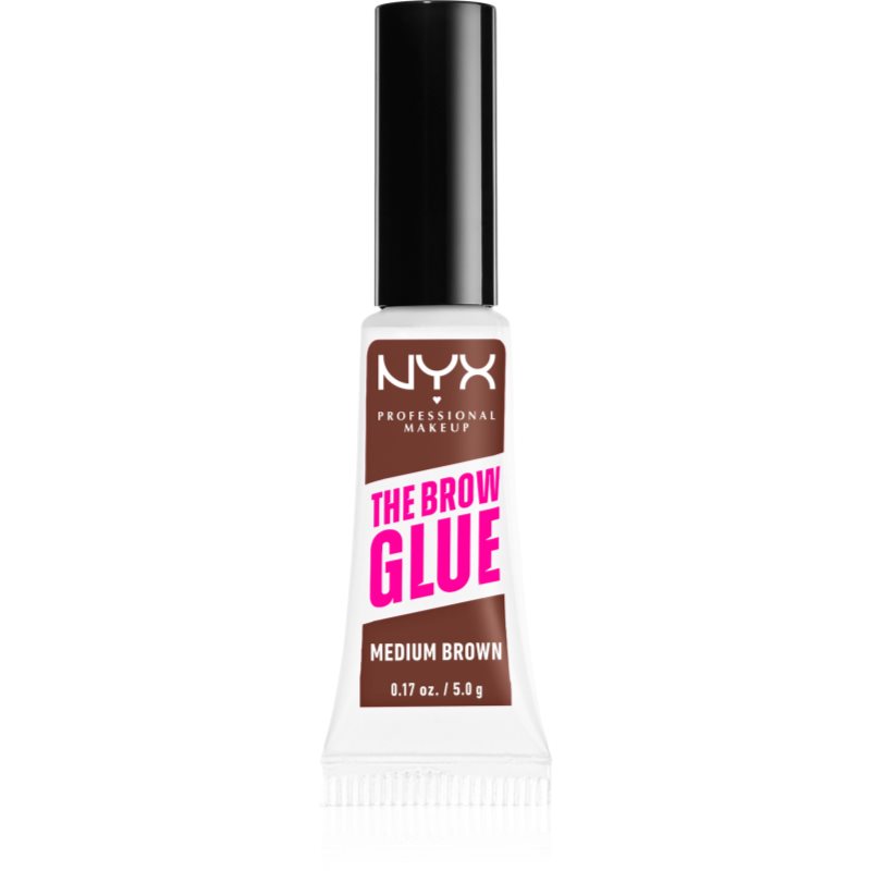 NYX Professional Makeup The Brow Glue szemöldökzselé árnyalat 03 Medium Brown 5 g-Ár