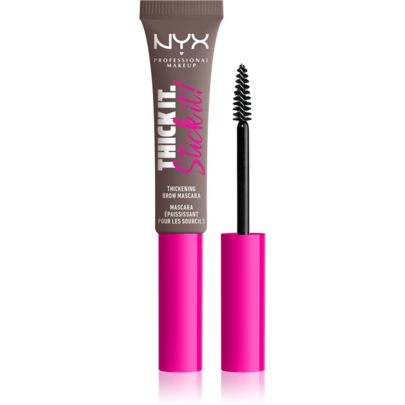 NYX Professional Makeup Thick it Stick It Brow Mascara szemöldök és szempillaspirál árnyalat 05 Ash Brown 7 ml-Ár