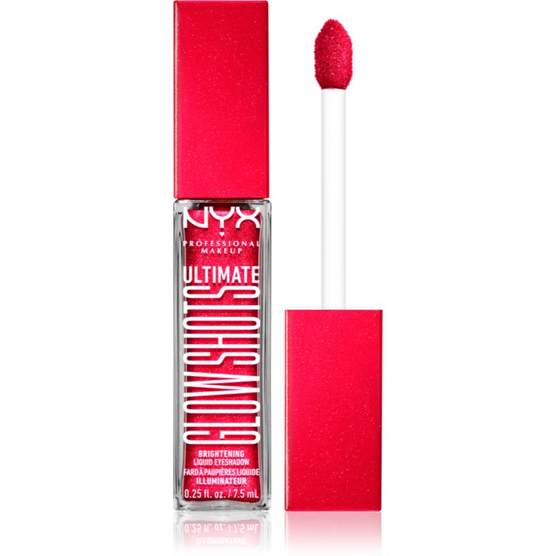 NYX Professional Makeup Ultimate Glow Shots Folyékony csillámos szemhéjfesték árnyalat 19 $trawberry $Tacked 7