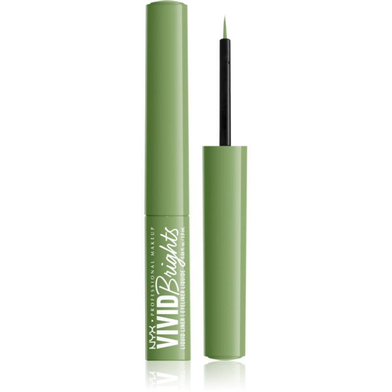 NYX Professional Makeup Vivid Brights szemhéjtus árnyalat 02 Ghosted Green 2 ml-Ár