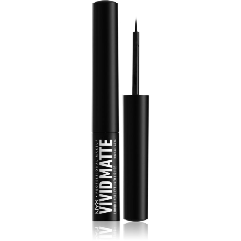 NYX Professional Makeup Vivid Matte szemhéjtus matt hatással árnyalat Black 4 ml-Ár