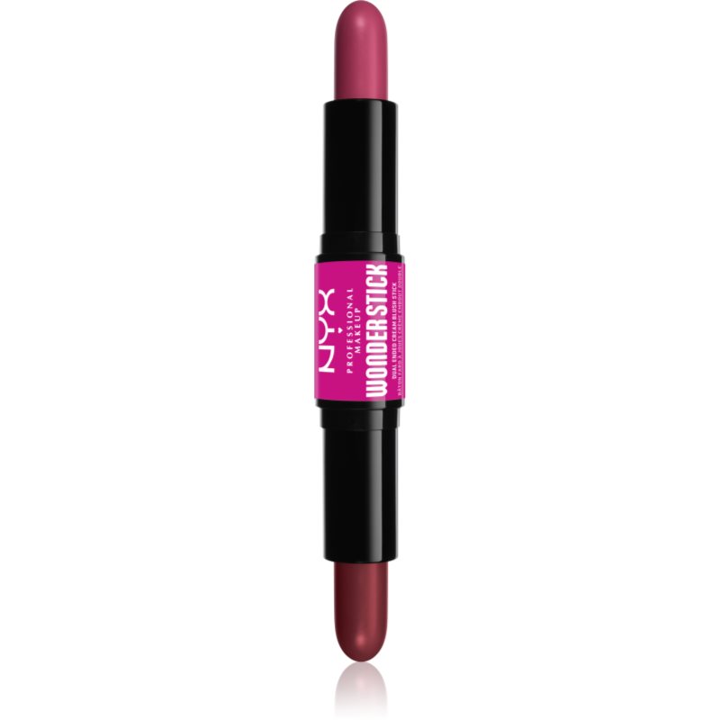 NYX Professional Makeup Wonder Stick Cream Blush dupla végű kontur ceruza árnyalat 04 Deep Magenta N Ginger 2x4 g-Ár