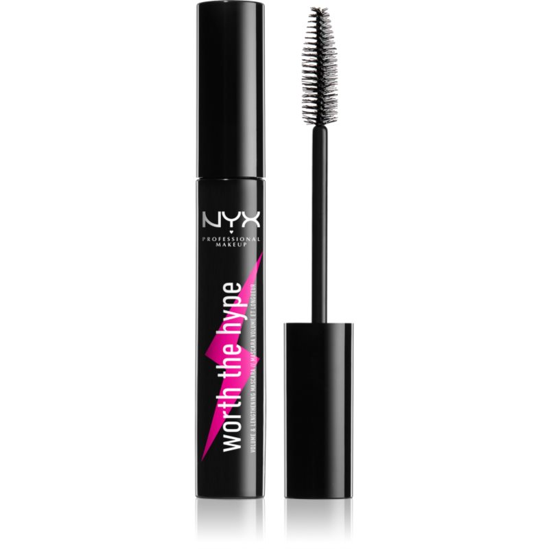 NYX Professional Makeup Worth The Hype szempillaspirál árnyalat 01 Black 7 ml-Eredeti