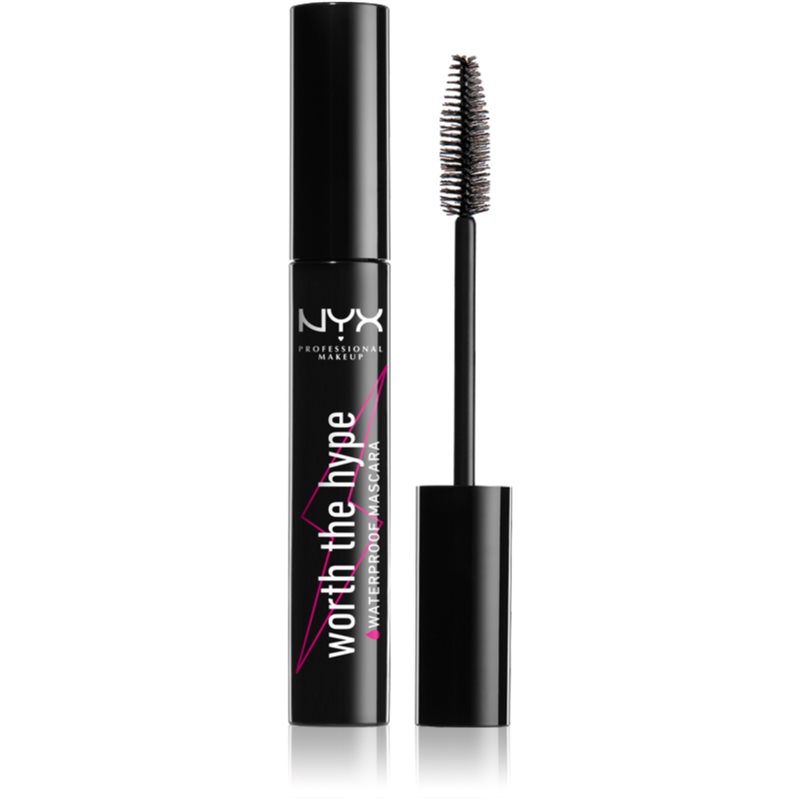 NYX Professional Makeup Worth The Hype vízálló szempillaspirál árnyalat 01 Black 7 ml-Eredeti