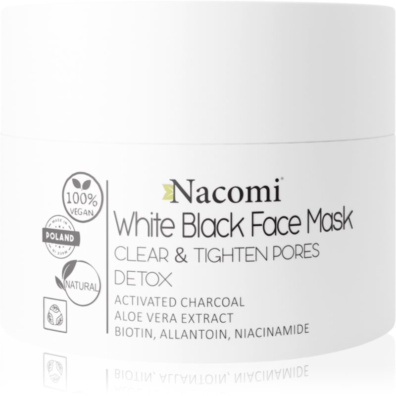 Nacomi White & Black tisztító arcmaszk 50 ml-Ár