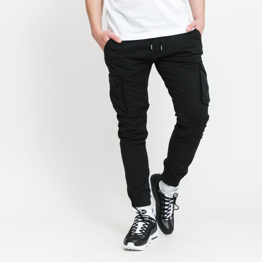 Nadrágok Alpha Industries Cotton Twill Jogger Black XL-alacsony-ár