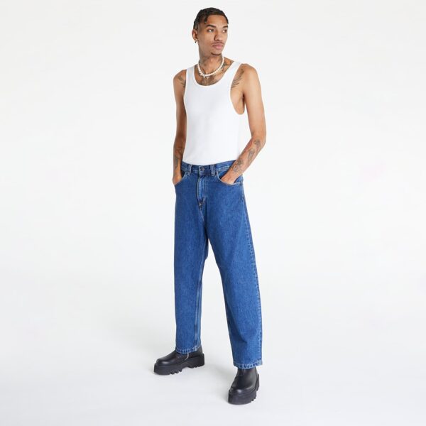 Nadrágok Carhartt WIP Brandon Pant Blue Stone Washed S-alacsony-ár