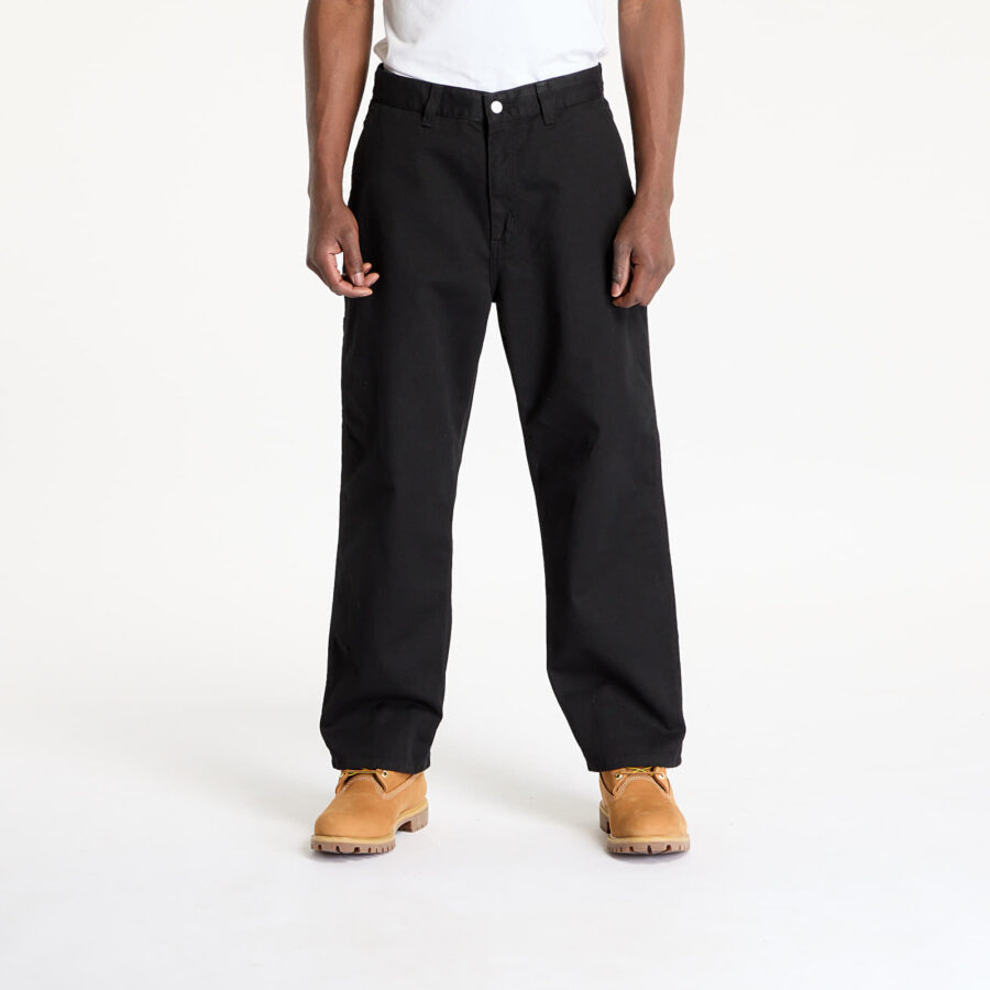 Nadrágok Carhartt WIP Drewe Pant Black Rinsed XS-alacsony-ár